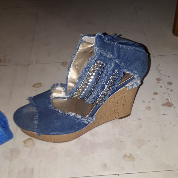 Wedge Jean sandals - Picture 4 of 5